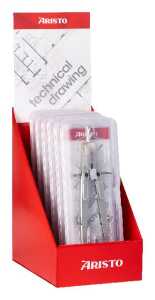 Aristo Studio-Profi Zirkel 6er Display 3 x AR55630 3 x AR55510