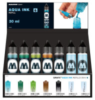 Molotow Refill Aqua 30ml Display I+II 56 Stück