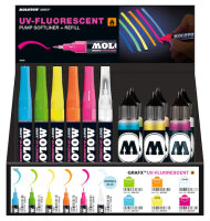 Molotow Pump Softliner UV-Fluorescent 1mm Display 48...