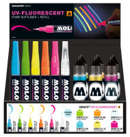 Molotow Pump Softliner UV-Fluorescent 1mm Display 48...