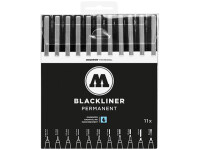 Molotow BLACKLINER Permanent Complete Set 11er Etui,...