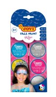 JOVI FACE PAINT Princess Schminke 6 Dosen farbig sortiert, Zubehör