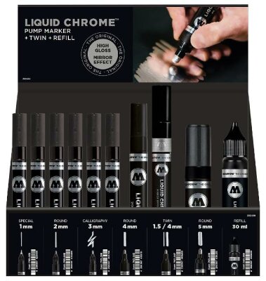 Molotow Sales Disp. LIQUID CHROME VIII