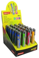 Radierstift Flomo Display 24, je 6 x blau, pink,...