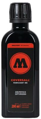 Molotow Refill COVERSALL 200ml Ink black