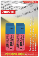 Aristo College Radierer BT 040 blau-rot, 2 Stück im...