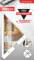 Aristo Geodreieck + Geosaver Motiv Wooden mit Ordnerlochung