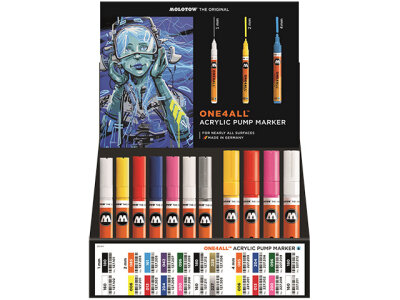 Molotow Acrylmarker One4All 127HS & 227HS Display 66 Stück