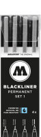 Molotow BLACKLINER Permanent Set 1 4er Etui,...