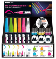 Molotow Pump Softliner UV-Fluorescent 1mm Display 30...