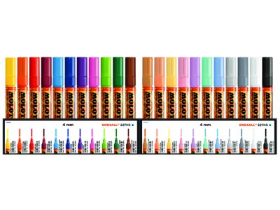 Molotow Acrylmarker One4All 227HS Display Bestseller II 132 Stück