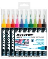 Molotow Pump Softliner Aqua 1mm Etui Basic-Set 1 10...