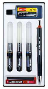 Aristo Tuschefüller mg1 pro College 3er-Set 6-teilig, Stärken 0.35/ 0.5/ 0.7 mm