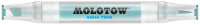 Molotow Twinmarker Aqua Twin 1mm/2-6mm #013 türkisblau