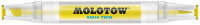 Molotow Twinmarker Aqua Twin 1mm/2-6mm #001 primärgelb