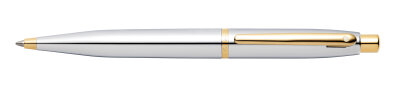 Sheaffer VFM Kugelschreiber - chrom mit goldfarbenen Beschlägen