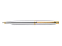 Sheaffer VFM Kugelschreiber - chrom mit goldfarbenen Beschlägen