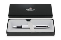 Sheaffer VFM Füllfederhalter F Weißlack schwarze Beschläge, Geschenkbox