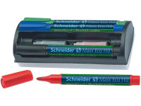 Schneider Whiteboard-Kit Maxx Eco 110 4er Set, Patronen und Tafelwischer