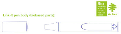 Schneider Fineliner/Fasermaler Link-It sort. Thekendisplay 100 Stück GB