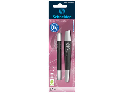 Schneider Tintenroller Breeze schwarz-weiß Blister 1 Stück Blauer Engel