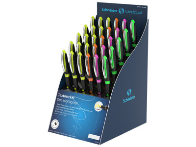 Schneider Textmarker One Highlighter sortiert Display 30 Stück D