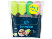 Schneider Textmarker Job sortiert Etui 4 Stück...