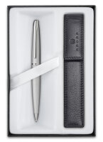 Cross Kugelschreiber ATX Titangrau + schwarzes Etui