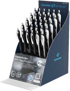 Kugelschreiber Slider Rave schwarz Display 30 Stück D sortiert