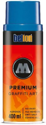 Molotow Sprühdose belton Premium Lackspray 400ml, Nr. 096, tulpenblau mittel