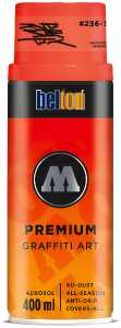 Molotow Sprühdose belton Neon 400ml, Nr.236-1, ANTISTATIK neonrot