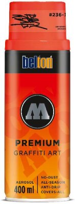 Molotow Sprühdose belton Premium Neon 400ml, Nr.236-1, ANTISTATIK neonrot