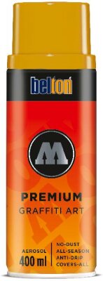 Molotow Sprühdose belton Premium Lackspray 400ml, Nr. 182-1, senfgelb