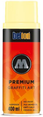 Molotow Sprühdose belton Premium Lackspray 400ml, Nr. 001, jasmingelb