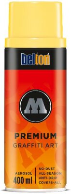 Molotow Sprühdose belton Premium Lackspray 400ml, Nr. 007, kaschmirgelb