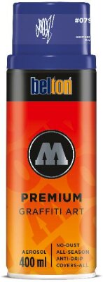 Molotow Sprühdose belton Premium Lackspray 400ml, Nr. 079, night SEEN blue