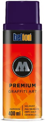 Molotow Sprühdose belton Premium Lackspray 400ml, Nr. 072, schwarzviolett