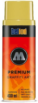 Molotow Sprühdose belton Premium Lackspray 400ml, Nr. 182, senf