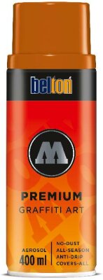 Molotow Sprühdose belton Premium Lackspray 400ml, Nr. 201, orangebraun