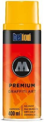 Molotow Sprühdose belton Premium Lackspray 400ml, Nr. 009, dottergelb