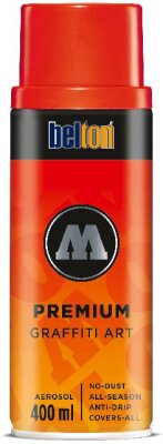 Molotow Sprühdose belton Premium Lackspray 400ml, Nr. 031, schockorange