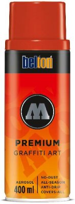 Molotow Sprühdose belton Premium Lackspray 400ml, Nr. 030, blutorange