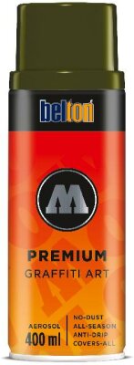 Molotow Sprühdose belton Premium Lackspray 400ml, Nr. 173, evil olive