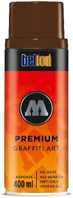 Molotow Sprühdose belton Premium Lackspray 400ml, Nr. 208, schokoladenbraun