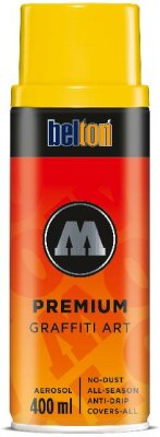 Molotow Sprühdose belton Premium Lackspray 400ml, Nr. 004, signalgelb