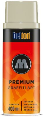 Molotow Sprühdose belton Premium Lackspray 400ml, Nr. 213, steingrau hell