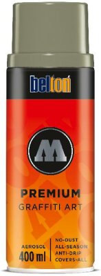 Molotow Sprühdose belton Premium Lackspray 400ml, Nr. 212, steingrau mittel