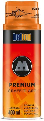 Molotow Sprühdose belton PremiumTransparent 400ml, Nr. 238, DARE orange