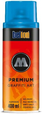 Molotow Sprühdose belton PremiumTransparent 400ml, Nr. 243, schockblau