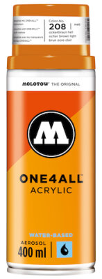 Molotow Spray One4All Acrylic 400ml #208 ockerbraun hell